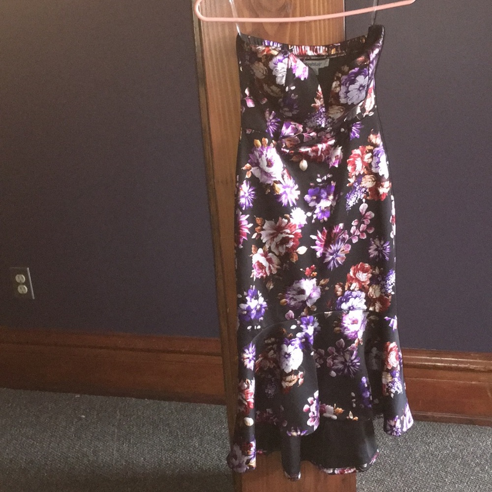 Floral bodycon mermaid dress